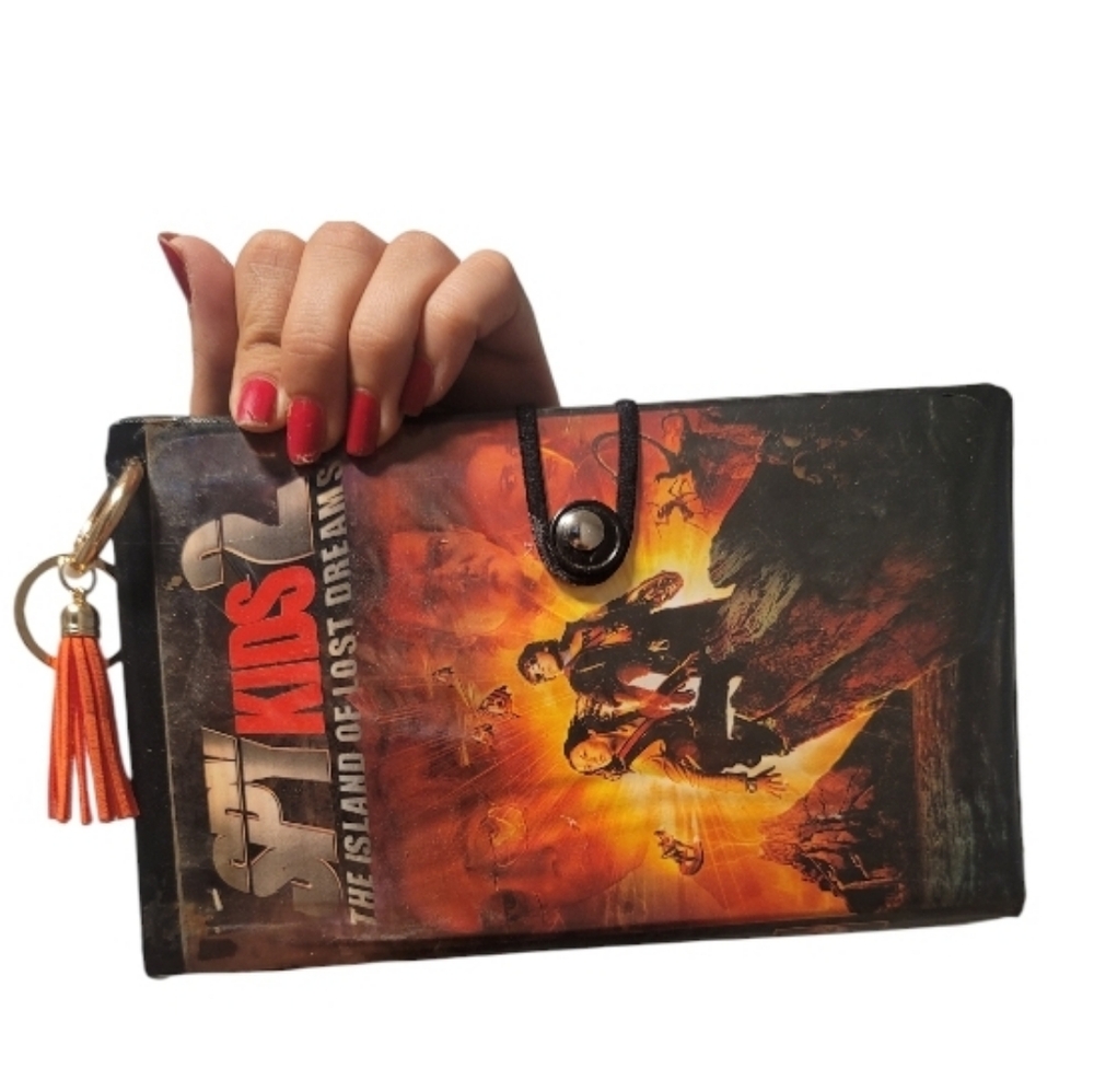 Spy Kids 2 00's Vintage VHS Upcycled Clutch Handbag